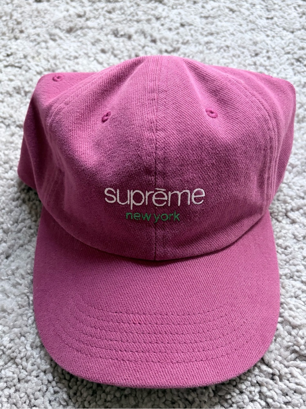 Supreme Embroidered New York Cap